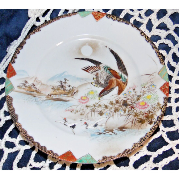 Vintage Japanese Water Birds 10 PC. Tea Set - Picture 14 of 16